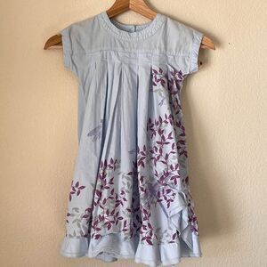 Fox & Finch Dragonfly Sky Blue Dress Sz 4